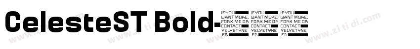 CelesteST Bold字体转换